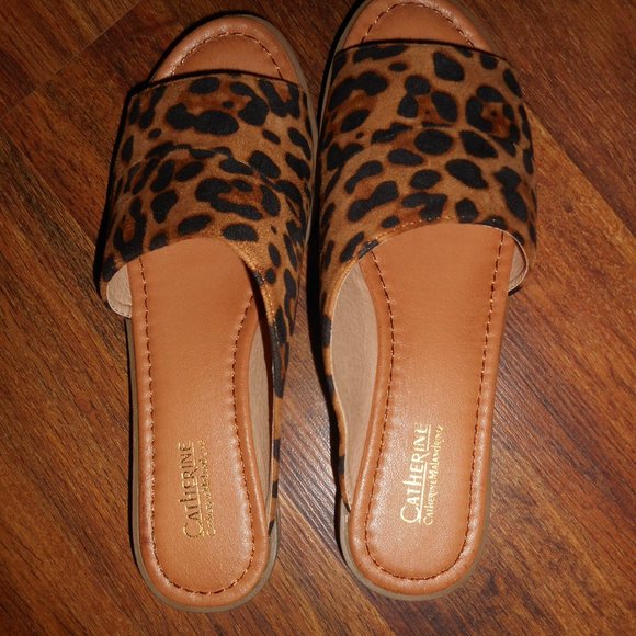 NIB Catherine Malandrino leopard sandals, 8 - Picture 9 of 9